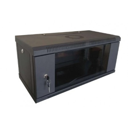 Hypernet WMNC-4U-FLAT-BLACK Шафа коммутаційна настінна 4U 600x450